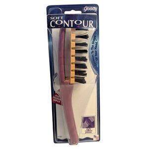 Goody Soft Contour Hair Brush Vintage Purple Handle‎ Bristles 1996 New Old Stock